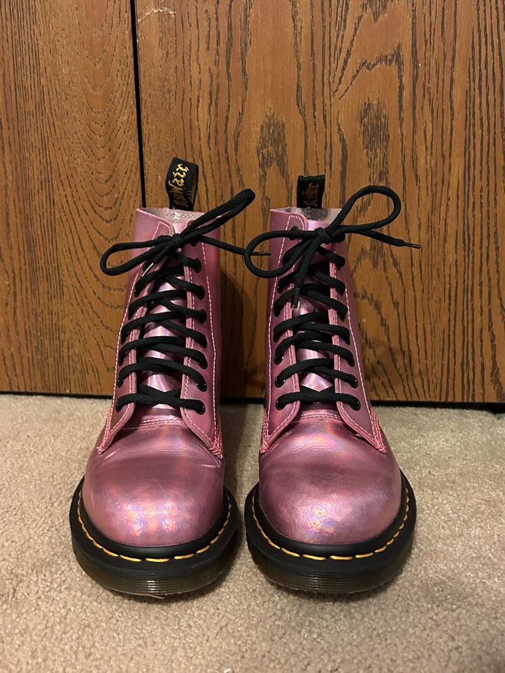 Doc Martens Metallic Pink Boots